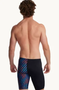 Jammers^Speedo Mens Allover Digital Jammer Black/blue