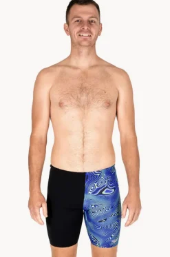 Jammers^Speedo Mens Allover Digital Jammer Black/blue