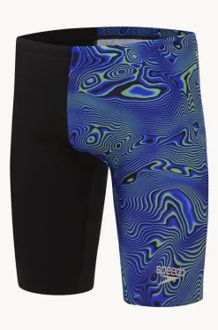 Jammers^Speedo Mens Allover Digital Jammer Black/blue