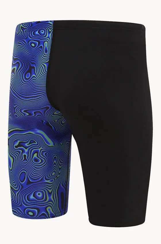 Jammers^Speedo Mens Allover Digital Jammer Black/blue