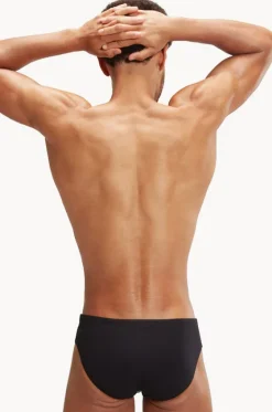 Briefs^Speedo Mens Allover Digital V-cut Brief Black/Blue