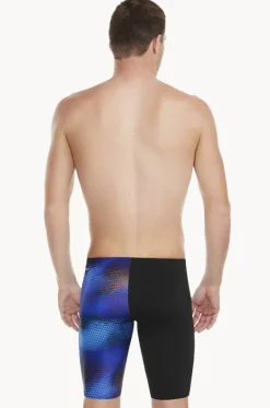Jammers^Speedo Mens Allover Jammer Black/blue