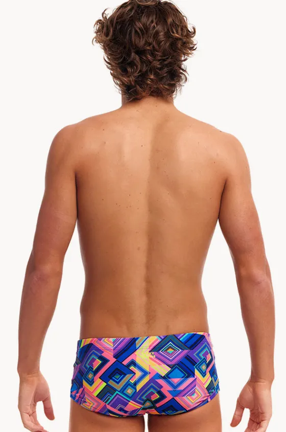 Trunks^Funky Trunks Mens Be Square Trunk Purple/multi