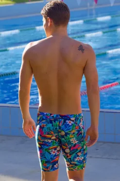 Jammers^Funky Trunks Mens Birdie Wordie Jammer Navy/multi