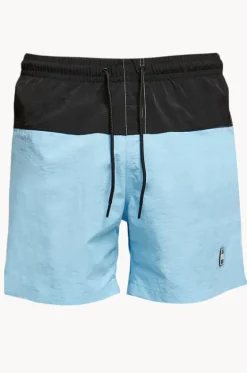Boardshorts^Urban Classics Mens Block Swim Short Blue/black