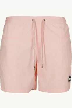 Boardshorts^Urban Classics Mens Block Swim Short Pink