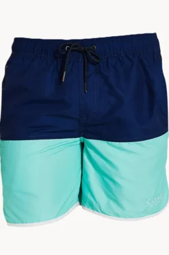 Boardshorts^Coast Mens Byron Bay Splice Boardshort Navy/Green