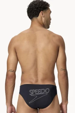Briefs^Speedo Mens Classic Logo Brief Black