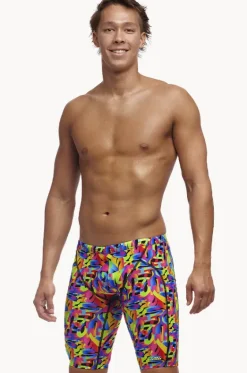 Jammers^Funky Trunks Mens Colour Funk Jammer Black/multi