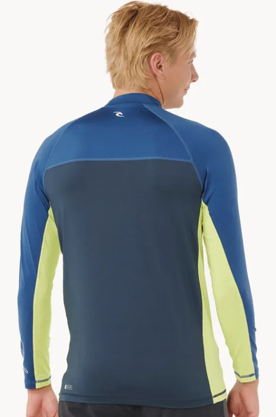 Rashies^Rip Curl Mens Drive Long Sleeve Suntop Light navy