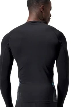 Rashies^Speedo Mens Endurance+ Splice Suntop Black/Charcoal