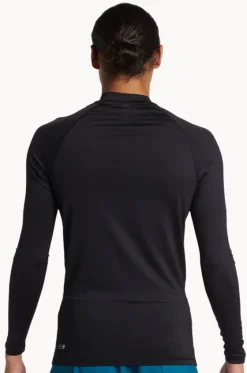 Rashies^Quiksilver Mens Everyday Long Sleeve Suntop Black