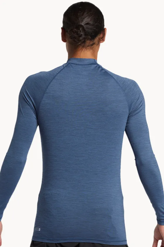 Rashies^Quiksilver Mens Everyday Long Sleeve Suntop Indigo