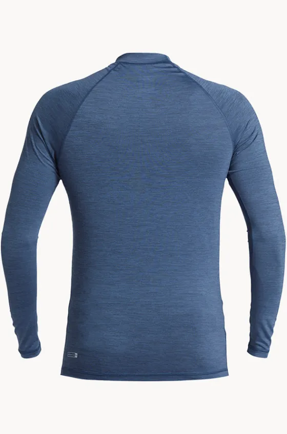 Rashies^Quiksilver Mens Everyday Long Sleeve Suntop Indigo