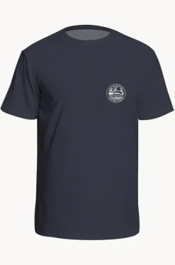 Rashies^Quiksilver Mens Everyday Surf Short Sleeve Suntop Ink