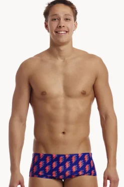 Trunks^Funky Trunks Mens Flash Trunk Navy/red