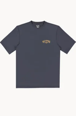 Rashies^Billabong Mens Heritage Arch Short Sleeve Suntop Midnight
