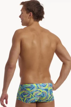 Trunks^Funky Trunks Mens Ice Slicer Trunk Blue/yellow