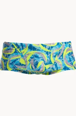 Trunks^Funky Trunks Mens Ice Slicer Trunk Blue/yellow