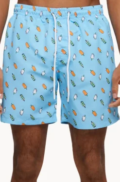 Boardshorts^Urban Classics Mens Ice Swim Short Light Blue