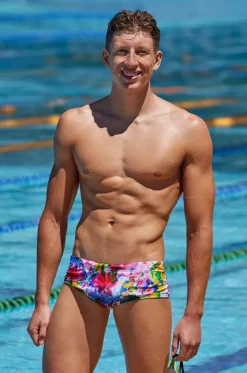 Trunks^Funky Trunks Mens Ink Jet Trunk Multi