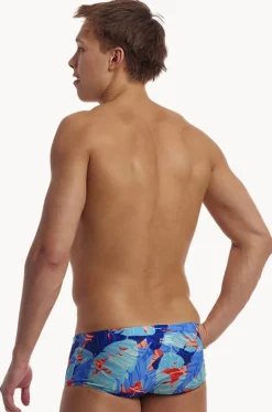 Trunks^Funky Trunks Mens Lotsa Leaves Trunk Blue/orange