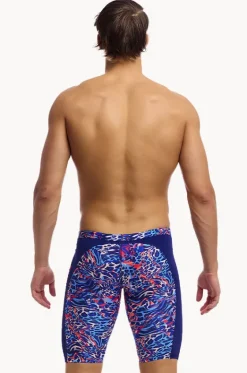 Jammers^Funky Trunks Mens Mad Cat Jammer Navy/orange