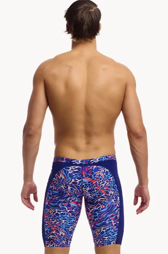 Jammers^Funky Trunks Mens Mad Cat Jammer Navy/orange