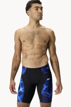 Jammers^Speedo Mens Max Compression Jammer Black/Blue