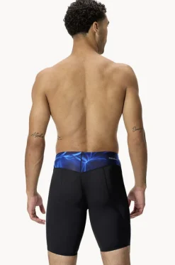 Jammers^Speedo Mens Max Compression Jammer Black/Blue