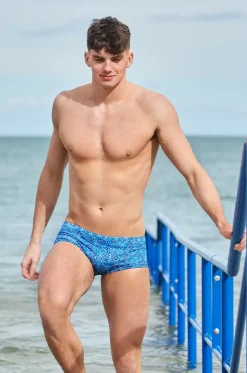 Trunks^Funky Trunks Mens Pebble Beach Trunk Blue