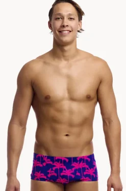 Trunks^Funky Trunks Mens Pinky Palms Trunk Purple/pink