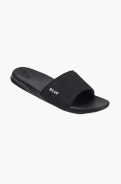 Footwear^Reef Mens One Slide BLACK