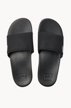 Footwear^Reef Mens One Slide BLACK