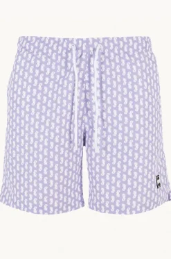 Boardshorts^Urban Classics Mens Seahorse Swim Short Lilac