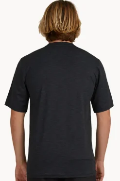 Rashies^Billabong Mens Shoreline Suntop Black