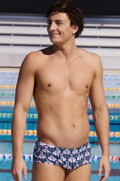 Trunks^Funky Trunks Mens Sitting Duck Trunk Navy/white