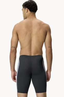 Jammers^Speedo Mens Solid Spliced Jammer Black/Grey