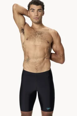 Jammers^Speedo Mens Sport Logo Jammer Black/Blue