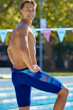 Jammers^Funky Trunks Mens Storm At Sea Jammer Blue/orange