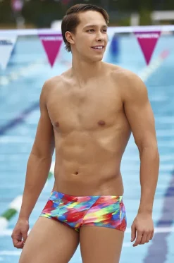 Trunks^Funky Trunks Mens Stroked Trunk Multi