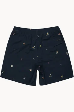Boardshorts^Quiksilver Mens Surfsilk Mix 17" Volley Boardshort Dark navy