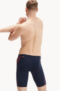 Jammers^Speedo Mens Tech Panel Jammer Navy/orange