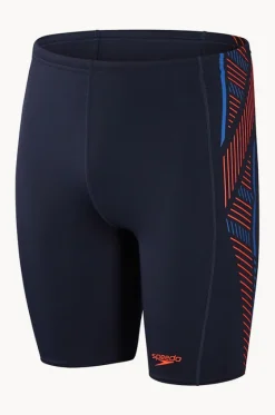 Jammers^Speedo Mens Tech Panel Jammer Navy/orange