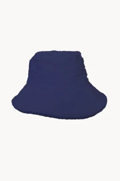 Headwear^Cherry Red Mens Terry Towelling Bucket Hat Navy