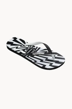Footwear^Havaianas Mens Top Crash Mix Thong Black/white