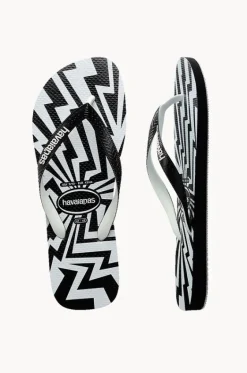 Footwear^Havaianas Mens Top Crash Mix Thong Black/white