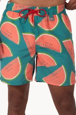Boardshorts^Coast Mens Watermelon Boardshort Green/red