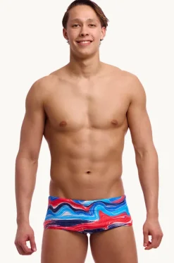 Trunks^Funky Trunks Mens Wave Craze Trunk Blue/red