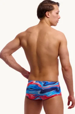 Trunks^Funky Trunks Mens Wave Craze Trunk Blue/red